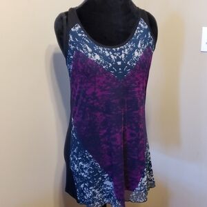 Cabi long purple black grey tank